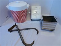 Ice Bucket,  Tissue Cabinet, Ice Tongs, Dispenser