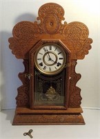 Gingerbread Kitchen Shelf Mantle Clock