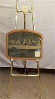 Easel w/Framed "Lord's Supper" Picture