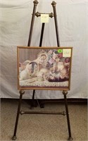 Easel w/Framed Picture