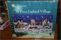 24 Piece Lighted Village