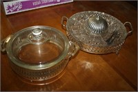 Silver Plate & Glass Serving Dishes