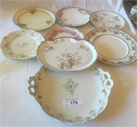 SELECTION OF LIMOGES PORCELAIN PLATES AND