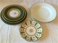 SELECTION OF LIMOGES PORCELAIN PLATES AND SOUP