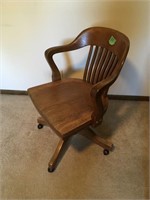 vintage wood office chair