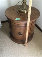 vintage round end table
