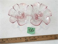 pink double flower bowl