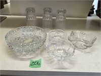 glass bowls, glasses