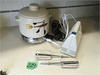 electric bean pot, hand mixer
