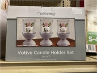 LIVE, LAUGH, LOVE CANDLE HOLDER SET