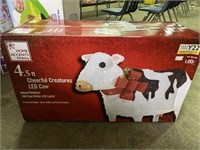 4.5 FT. LED LIGHTED CHRISTMAS COW DECOR