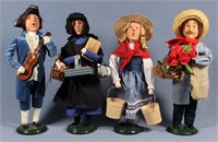 (4) Byers Choice Carolers incl. Williamsburg
