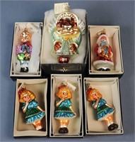 (6) Christopher Radko Ornaments w/ Boxes