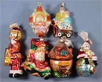 (6) Christopher Radko Ornaments