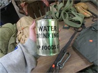 OLD MILITARY CAN OF DRINKING WATER