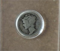 1919 Mercury Dime in Case - No Mint Mark