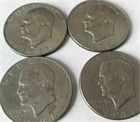 (4) Eisenhower Dollars
