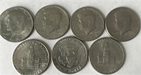 (7) Kennedy Half Dollars