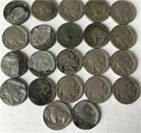 (22) Buffalo Nickels