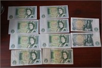 (8) Bank of England Recalled One Pound Notes