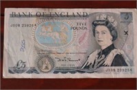 Bank of England Recalled 5 Pound Note