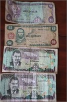 (4) Bank of Jamaica $100 Bills