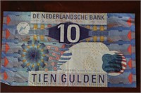 1997 Netherlands 10 Gulden Note