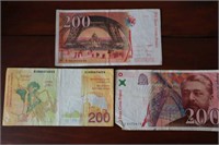 (3) French Bank Notes