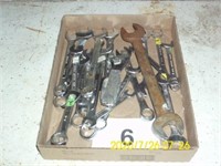 ASSORTED LOT OF WRENCHES, STANDARD &