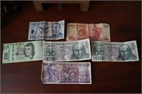(6) Mexican Bank Notes