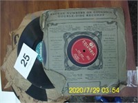VINTAGE COLUMBIA 78 RPM RECORDS, LOT OF 22