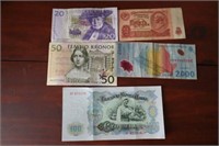 (5) Foreign Bank Notes (Kronors, etc)