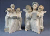 (2) Lladro Angel Figurines
