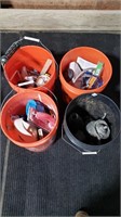 Buckets of Asst Items, Drywall Tools