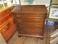 Mahogany 4 Drawer Butler Chest w/Writing