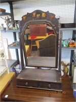 2 Drawer Mahogany Dresser Mirror Stand