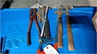 Misc Tools, Hammer, Bolt Cutter, Pipe Wrench, Saw