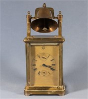 Gilbert Brass Rolling Bell Alarm Clock