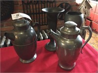 Metalware Pitchers and Vases