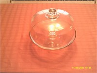 Glass cake serving tray