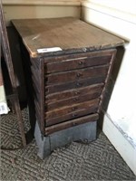 Antique 8 Drawer Drying Cabinet