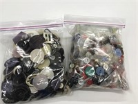 2 Bags of Mixed Vintage Buttons