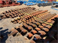 APPROXIMATELY 21 PIECES OF 8"-10" AUGER STEEL