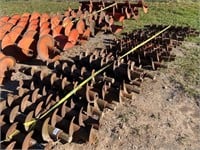 APPROXIMATELY 41 PIECES OF 8"-10" AUGER STEEL