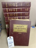 1956-1963 Motor’s Flat Rate & Parts Manuals