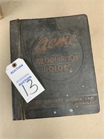 1959 Acme Production Colors Book