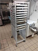 proofing rack with trays
24 trays