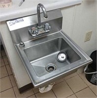 stainless steel hand washing sink