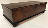 DOVETAILED CHERRY DOCUMENT BOX WITH BALL FEET