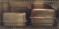 10 full sized steam table pans- M.depth